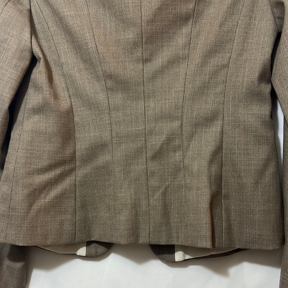 Ann Taylor Brown Structured Blazer Professional F… - image 7